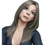 blue-eyed beauty in black sticker