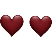 dark red heart sticker