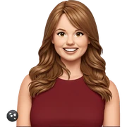 smiling girl with brown hair sticker