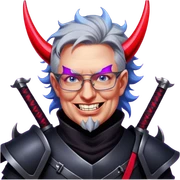Demon-Horned Warrior sticker