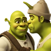 shrek kiss sticker