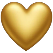 golden heart sticker