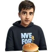 boy enjoying meal indoors sticker