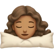 Girl sleeping sticker