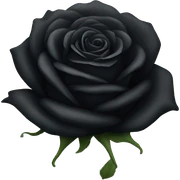 Black rose sticker