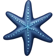Navy starfish  sticker