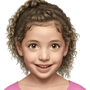 realistic portrait of smiling girl sticker