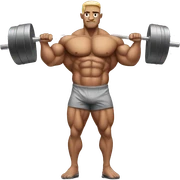 bodybuilder sticker