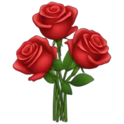 Bouquet of red roses sticker