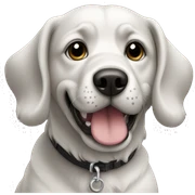Dog black sticker