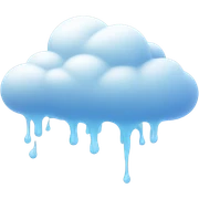 Melting cloud sticker