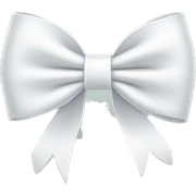 White bow sticker