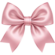 Light pink bow sticker
