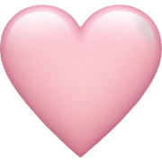 light pink heart  sticker
