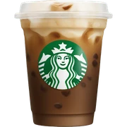 Starbuck ice coffee with ice cubes sticker