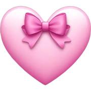 Pink heart with bow sticker