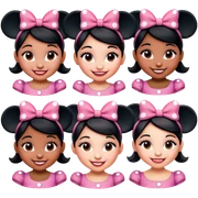 minnie girls sticker