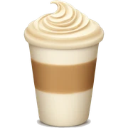 beige cream latte sticker