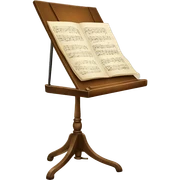 vintage music stand sticker