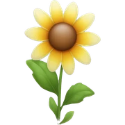 Flower kiss flower  sticker