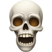 skull crying sticker