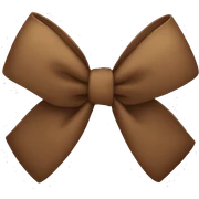 brown bow sticker