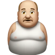 Fat man sticker