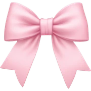 light pink bow on light pink bow sticker