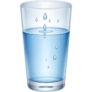 glass of water sticker