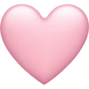 light pink heart  sticker