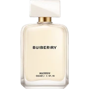 Burberry her perfume rectangle white bottle sticker