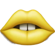 yellow plumbed lips sticker