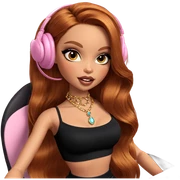 girl with jewelry and makeup sticker
