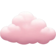 soft pink cloud sticker