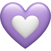 Light purple heart sticker
