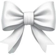 white bow sticker