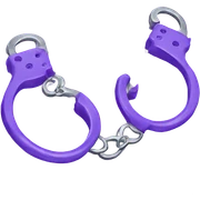 Handcuffs lavander sticker