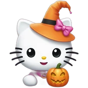 hello kitty halloween sticker