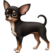 Solid brown black chihuahua sticker
