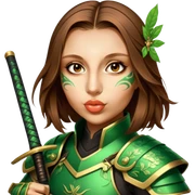 Emerald Samurai sticker
