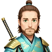 Elegant Samurai sticker