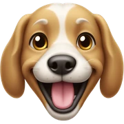 Smiley dog sticker