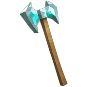 a diamond pickaxe from minecraft sticker