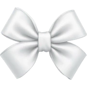White bow sticker