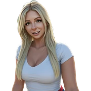 blonde girl smiling outdoors sticker