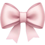 Pale pink ribbon bow sticker