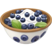 yoghurt bowl with grapes and blueberries sticker