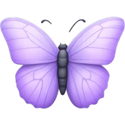 Light purple butterfly sticker