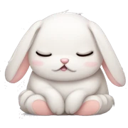 A sleepy bunny  sticker