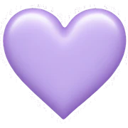 pastel purple heart sticker